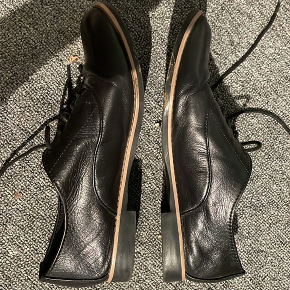 Aldo black leather Oxford flats - Picture 5 of 6